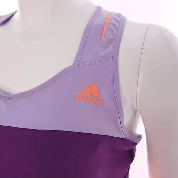 Adidas Response Climacool Racerback Orange Purple Sleeveless Tank Top Womens M - Picture 7 of 10